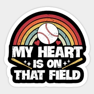 My Heart is on That Field Sticker